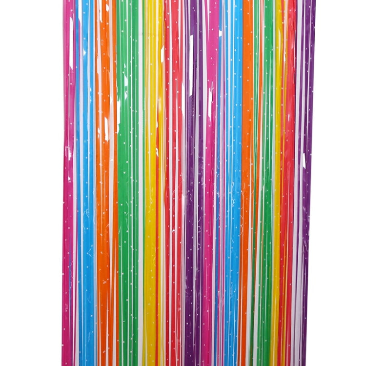 1x2.5M Splicing Color Rain Curtain Birthday Party Surprise Arrangement Props, 1x2.5M
