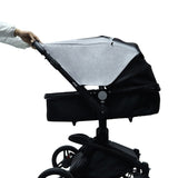 Universal Baby Stroller Accessories Sun Shade Cover With Visible Sunroof, Gray, Pink, Black
