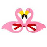 2 PCS Funny Glasses Birthday Party Cartoon Decoration Photo Props, Shape:, Happy Birthday Dot, Pink Firebird, Blue Bear, Rose Red Firebird, Blue Letters, Frog, Angel Wings, Yellow Letters, Pink Letters