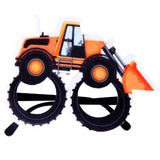 3 PCS Children Birthday Party Funny Glasses Photo Props, Logging Truck, Forklift, Tanker Truck, Small Crane, Bulldozer, Engineering Cap, Expel Soil Machine, Dump Truck, Excavator, Grinder, Screw Machine, Crane, Bus, Red Excavator, Orange Bulldozer     ...