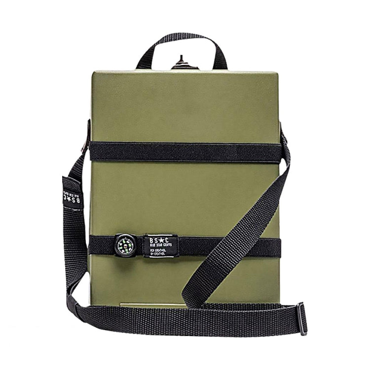 Writer Messenger Wooden Box Walnut Briefcase, Black, Green