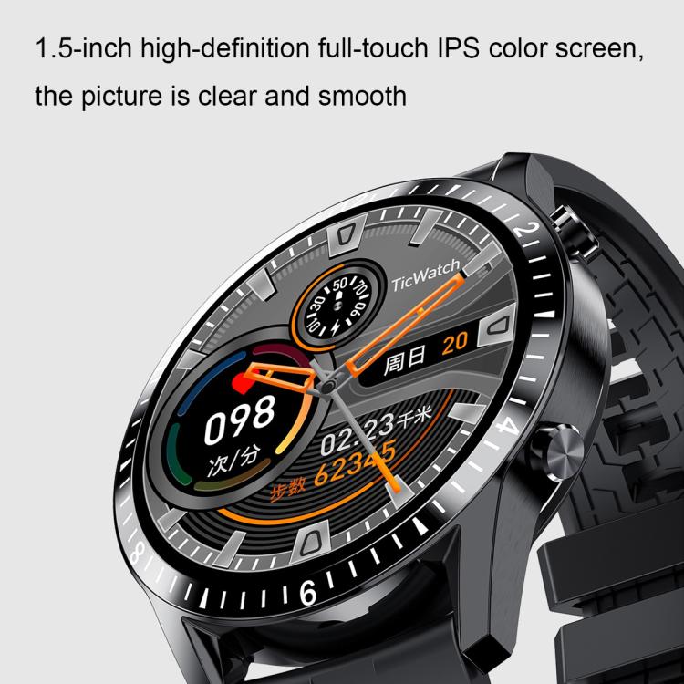 I9 1.5 Inch Heart Rate/Blood Pressure/Blood Oxygen Monitoring Watch, Color: Silver Steel, Black, Red, Orange, Green, Black Leather, Brown Leather, Black Steel, Silver Steel