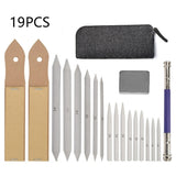 19 In 1 Blending Smudge Stump Stick Tortillon Sketch Art Drawing Charcoal Sketcking Tool Pen, 19 In 1 19 In 1
