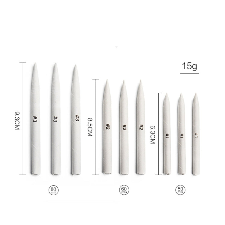 19 In 1 Blending Smudge Stump Stick Tortillon Sketch Art Drawing Charcoal Sketcking Tool Pen, 19 In 1