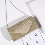 Simple Square Pleated Ladies Dinner Party Bag Bridesmaid Bridal Wedding Banquet Bag, Wedding Banquet Bag