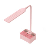 TD6 Student Mobile Phone Holder Pen Holder Eye Protection USB Desk Lamp, White, Pink, Green Pink