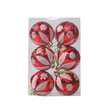 6pcs/pack 6cm Painted Christmas Ball Decoration Props