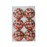 6pcs/pack 6cm Painted Christmas Ball Decoration Props