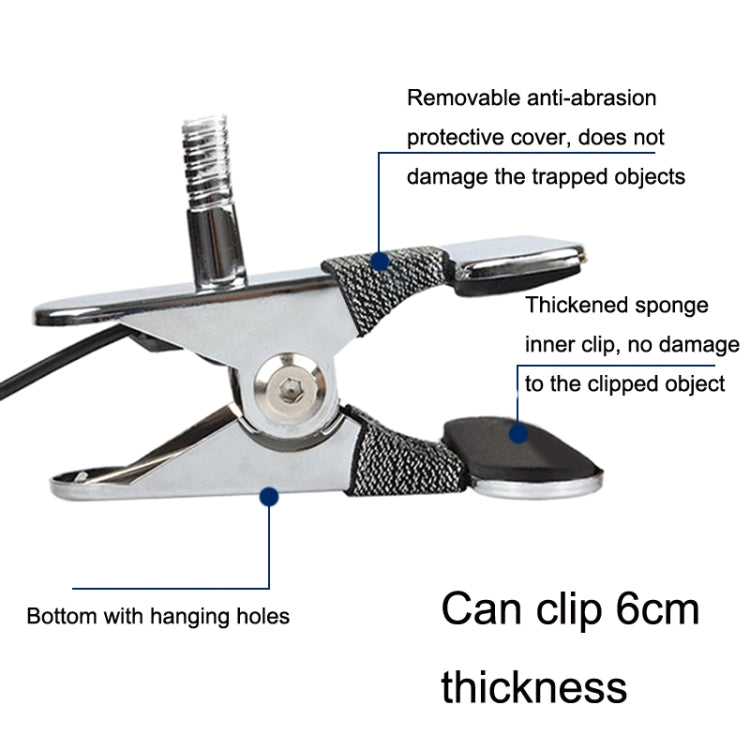 USB Clip Lamp Student Eye Protection LED Dimmable Desk Light, Purple, Gold, Black, Silver