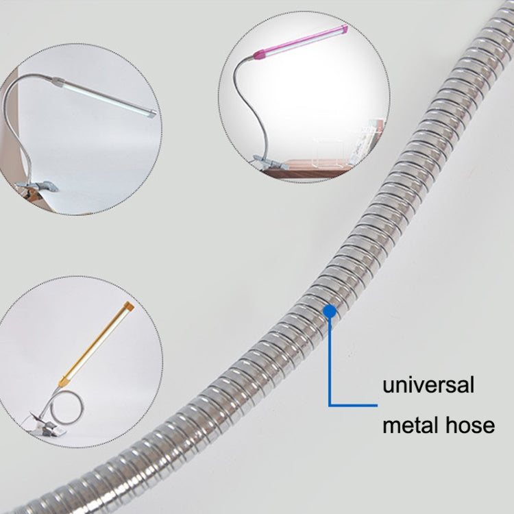 USB Clip Lamp Student Eye Protection LED Dimmable Desk Light, Purple, Gold, Black, Silver