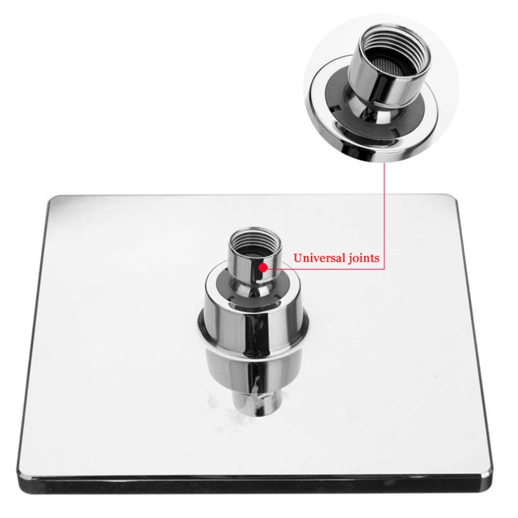 Bathroom 8 inch Square Electroplating Top Shower Head, 8 inch