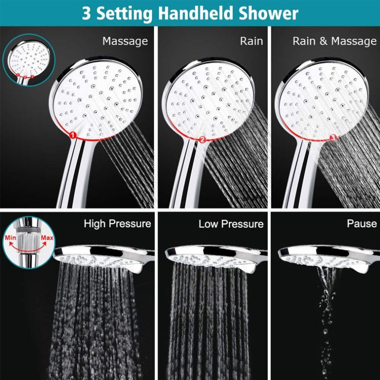 Pressurized Water-Saving Top Spray Handheld Dual Shower Set, Dual Shower Set