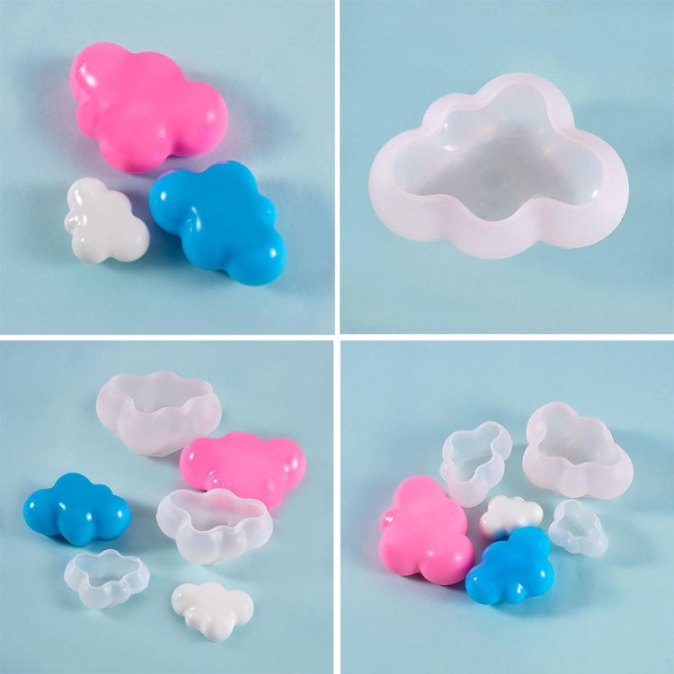 2 PCS Cloud DIY Mirror Silicone Mold, Specification: Large, Small, Medium, Large