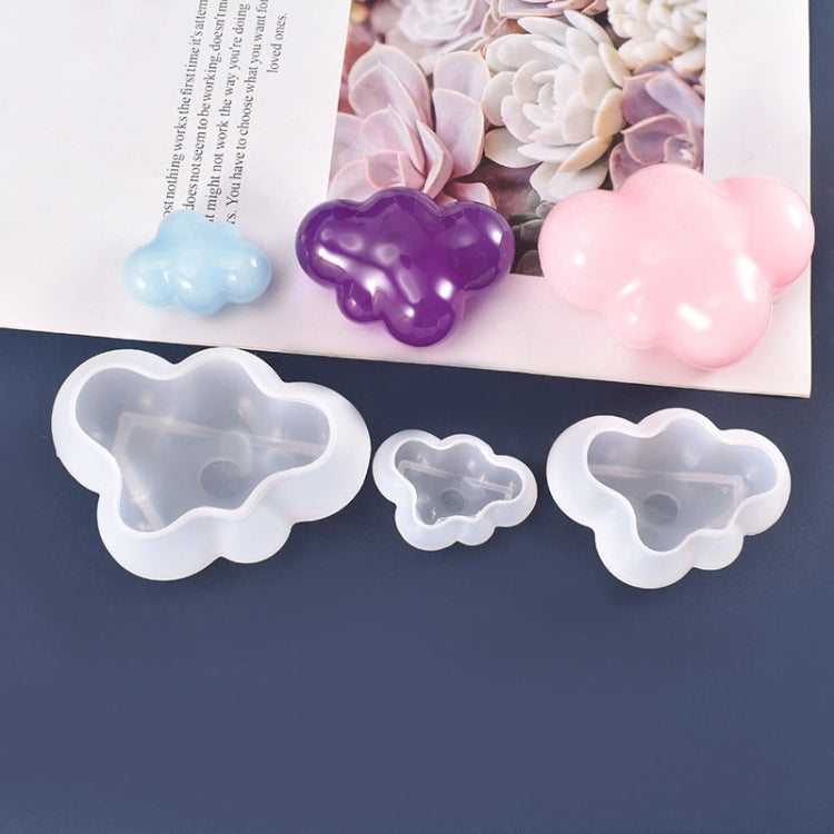 2 PCS Cloud DIY Mirror Silicone Mold, Specification: Large, Small, Medium, Large