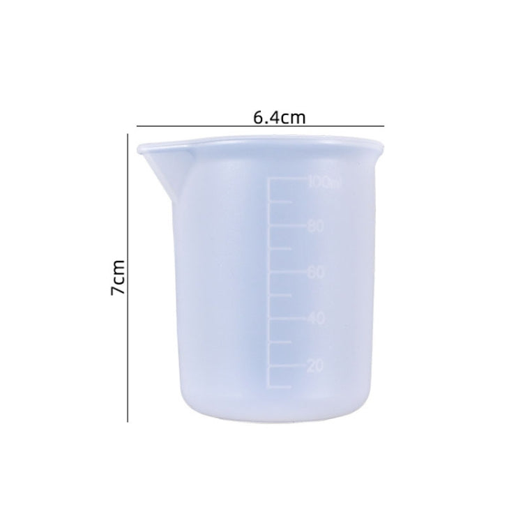 10 PCS Crystal Epoxy Silicone With Scale 100ml Measuring Cup, 10 PCS 100ml