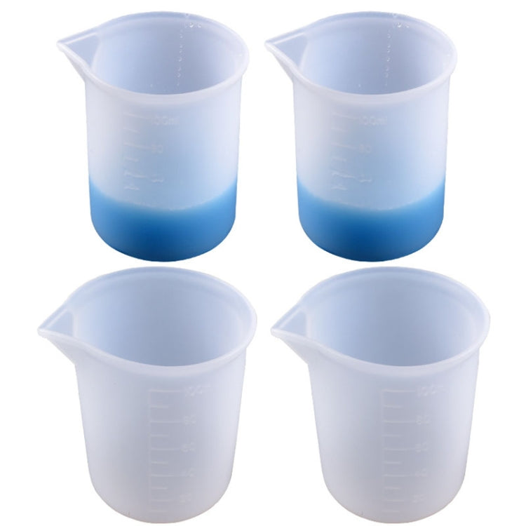10 PCS Crystal Epoxy Silicone With Scale 100ml Measuring Cup, 10 PCS 100ml
