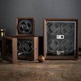 USB Automatic Mechanical Watch Shaker Watch Rotates Places Storage Box, 1 Watch Black, 1 Watch Red, 2 Watches Black, 2 Watches Red, 4 Watches Black, 4 Watches Red