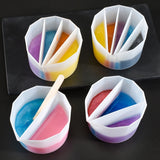 2 PCS DIY Crystal Epoxy Color Separation Cup Silicone Toning Cup, Style:, 2 PCS 2 Grid, 2 PCS 3 Grid, 2 PCS 4 Grid, 2 PCS 5 Grid