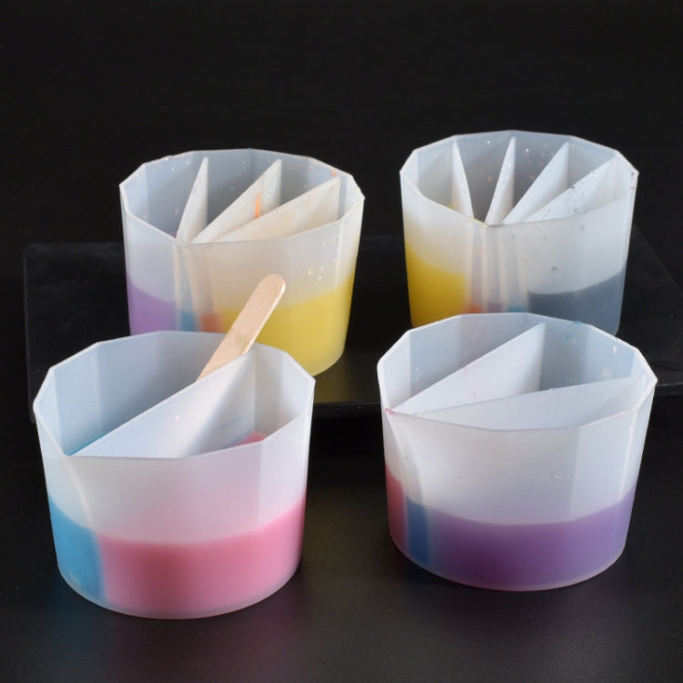 2 PCS DIY Crystal Epoxy Color Separation Cup Silicone Toning Cup, Style:, 2 PCS 2 Grid, 2 PCS 3 Grid, 2 PCS 4 Grid, 2 PCS 5 Grid