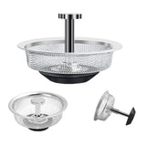 Anti-clogging Stainless Steel Filter For Kitchen Sink Sewer, Random Handle Style Delivery, Dense Net Filter