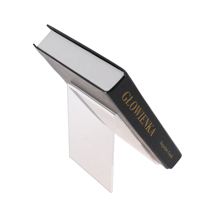 2 PCS Acrylic Display Stand Transparent Book Shelf Photo Frame Holder, 100 x 115 x 145mm