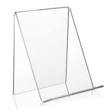2 PCS Acrylic Display Stand Transparent Book Shelf Photo Frame Holder, 100 x 115 x 130mm