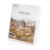 2 PCS Acrylic Display Stand Transparent Book Shelf Photo Frame Holder, 100 x 115 x 130mm