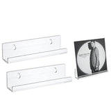 2 PCS Acrylic Record Rack Wall Mounted CD Display Stand, Wall Mounted CD Rack Wall Mounted CD Rack