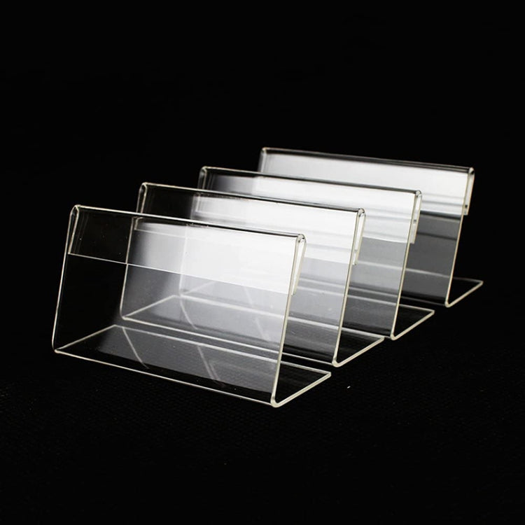 10 PCS Mini Clear Acrylic Sign Display Stand Label Holder, Label Holder Label Holder