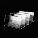 10 PCS Mini Clear Acrylic Sign Display Stand Label Holder, Label Holder Label Holder