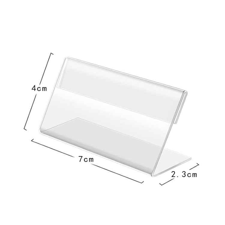 10 PCS Mini Clear Acrylic Sign Display Stand Label Holder, Label Holder