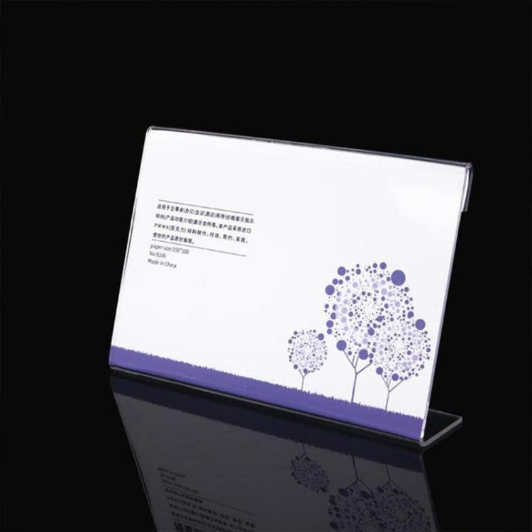 10 PCS Mini Clear Acrylic Sign Display Stand Label Holder, Label Holder