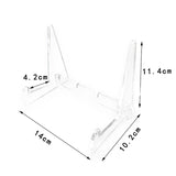 Acrylic Bookshelf Transparent Book Display Stand Magazine Picture Frame Stand, Picture Frame Stand