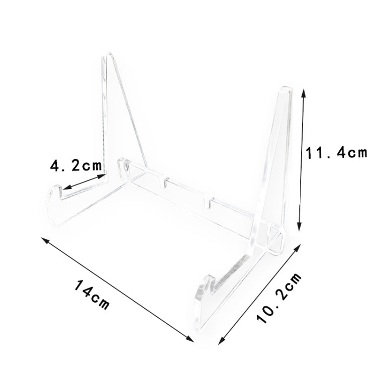 Acrylic Bookshelf Transparent Book Display Stand Magazine Picture Frame Stand, Picture Frame Stand
