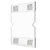 2 PCS 4x6 Inch Wall Mounted Acrylic Signage Bracket Wall Photo Frame, Wall Photo Frame