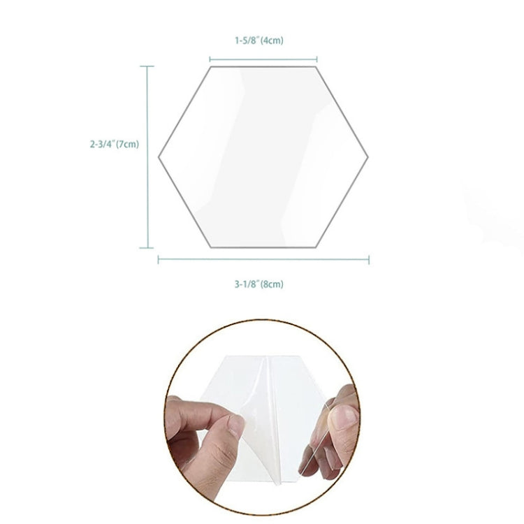 10 PCS Clear Hexagon Acrylic Seat Card Guest Business Card Logo Decoration DIY Board, DIY Board