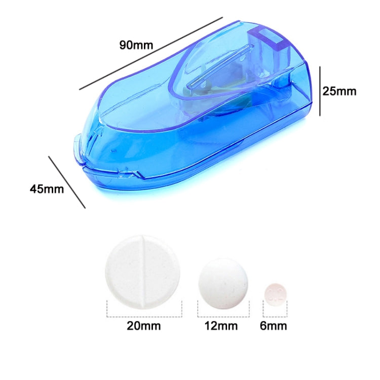 10 PCS Pills Divider Multifunctional Portable Pill Box, Blue, Pink, Transparent
