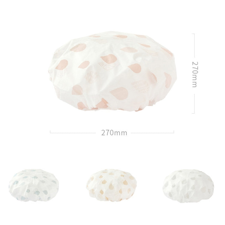 Waterproof Shower Hat Adult Women Bathing Hair Cover Anti-fume Hair Cover, 1 PCS Pink, 1 PCS Apricot, 1 PCS Blue, 1 PCS Grey