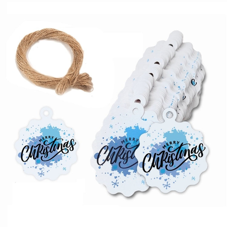 100pcs / Pack Christmas Kraft Paper Tag Gift Wrap Card Set, L-27, L-28, L-29, L-30, L-31, L-32, L-33, L-34 L-27 L-27