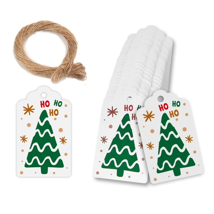 100pcs / Pack Christmas Kraft Paper Tag Gift Wrap Card Set, L-27, L-28, L-29, L-30, L-31, L-32, L-33, L-34 L-31 L-31