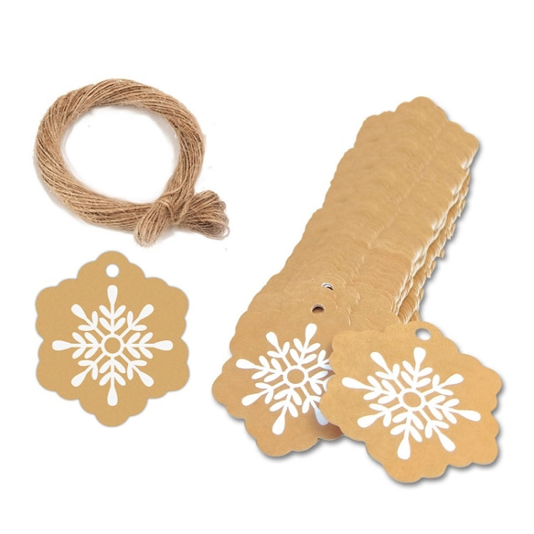 100pcs / Pack Christmas Kraft Paper Tag Gift Wrap Card Set, L-27, L-28, L-29, L-30, L-31, L-32, L-33, L-34 L-33 L-33