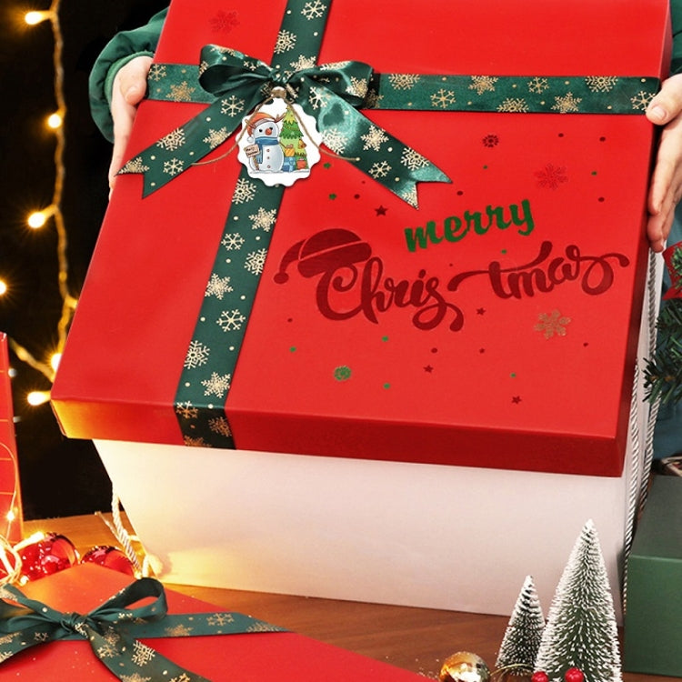 100pcs / Pack Christmas Kraft Paper Tag Gift Wrap Card Set, L-27, L-28, L-29, L-30, L-31, L-32, L-33, L-34