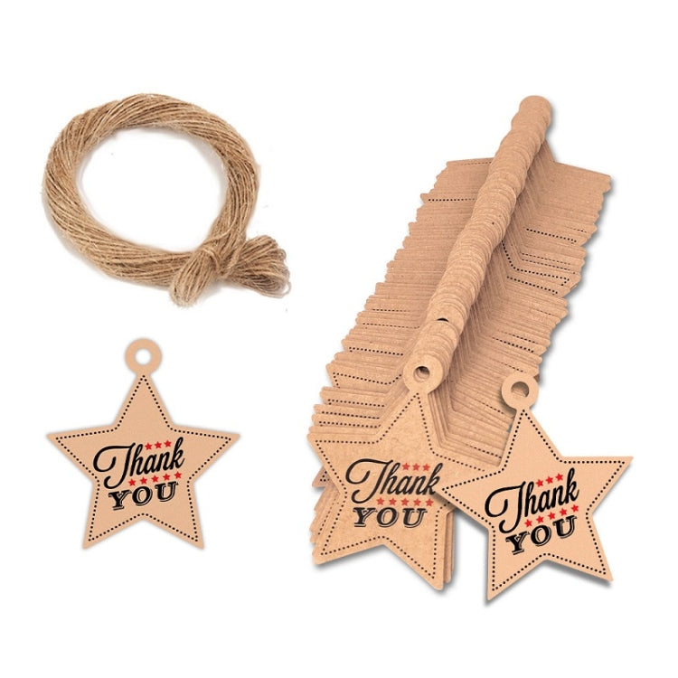 Thank You DIY Handmade Gift Baked Twine Hang Tag, L-35 L-35