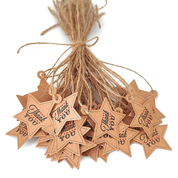 Thank You DIY Handmade Gift Baked Twine Hang Tag, L-35
