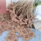 Thank You DIY Handmade Gift Baked Twine Hang Tag, L-35