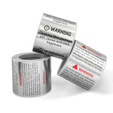 Warning That Opening This Package Will Bring Great Happiness Sealing Sticker, 40x60mm