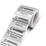Warning That Opening This Package Will Bring Great Happiness Sealing Sticker, 40x60mm