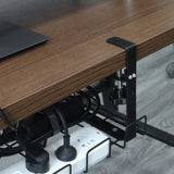 Under Desk Cable Management Tray Carbon Steel Cable Organizer Cable Storage Rack, 40.5 CM
