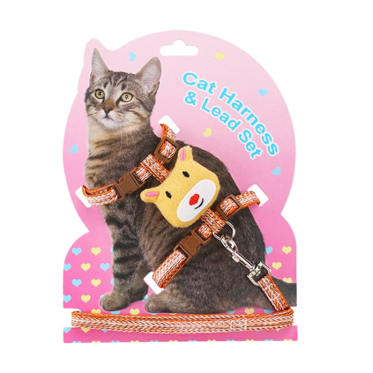 Comfortable Adjustable Anti-Escape Cat Leash, S, L