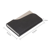 333 Stainless Steel Large Capacity Business Card Storage Box, Red, Blue, Purple, Black, Grey, Apricot, Brown